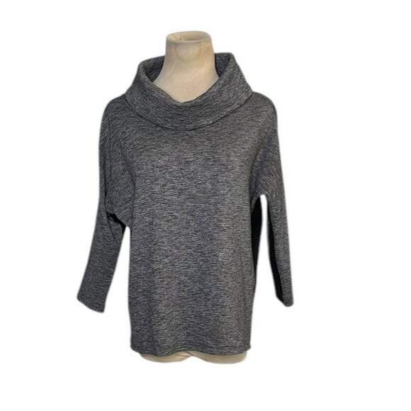 Armani Exchange gray black cowl neck sweatshirt size Small - Picture 14 of 14